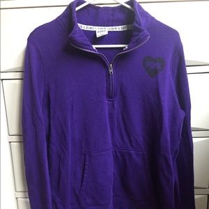 PINK Victoria’s Secret Quarter Zip Sweatshirt